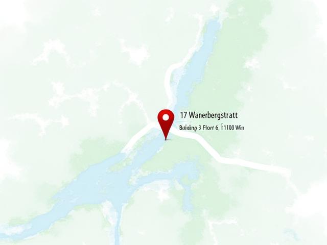 Karte von Wien mit Standort von Echoglas